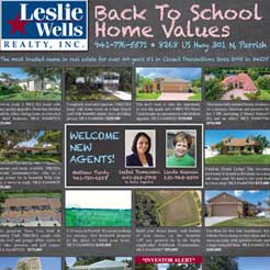 Leslie Wells Realty Parrish Village News August 2018